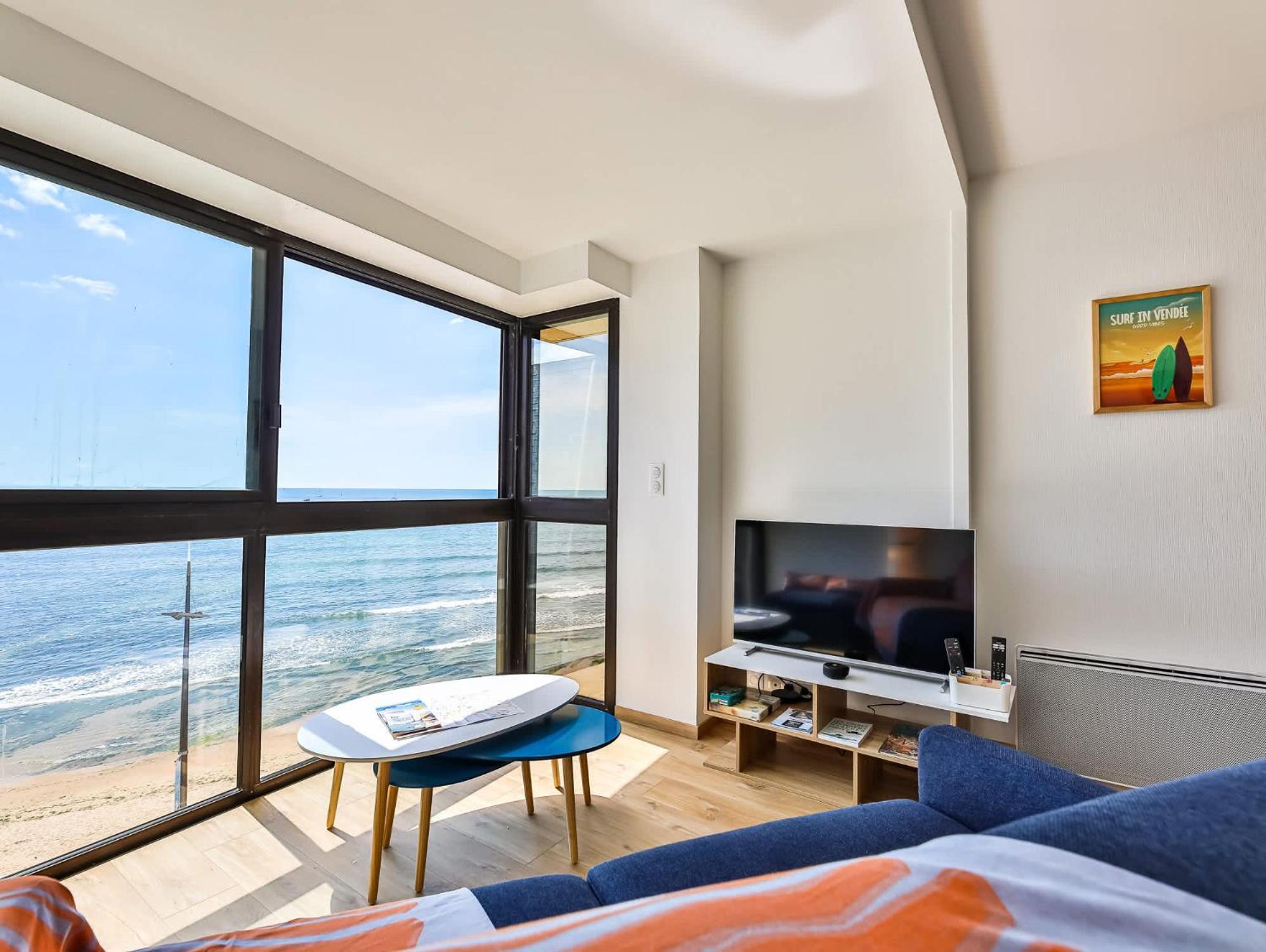 Appartement Au Pied De La Plage, Vue Imprenable Sur La Mer Les Sables-dʼOlonne Eksteriør billede
